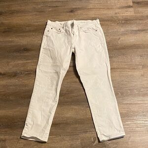 GAP White Ankle Crop Jeans